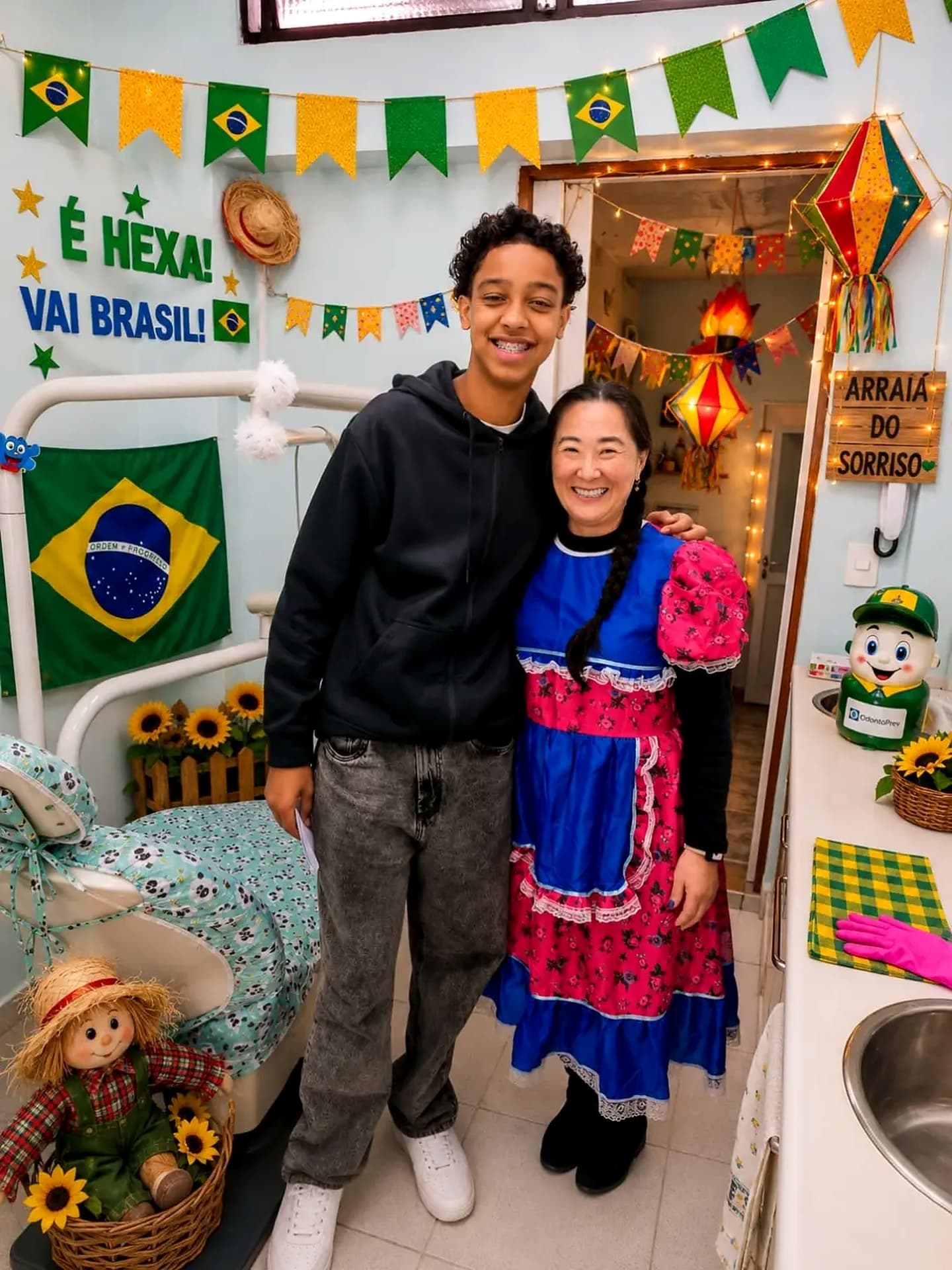 Paciente adolescente na OdontoBrisa